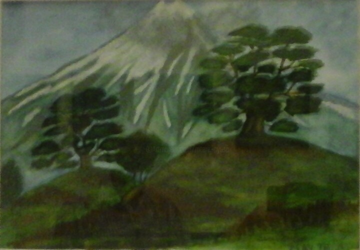 Painting titled "EL ÚLTIMO SAMAURAI…" by Mayte Ayuso (Matete), Original Artwork, Watercolor