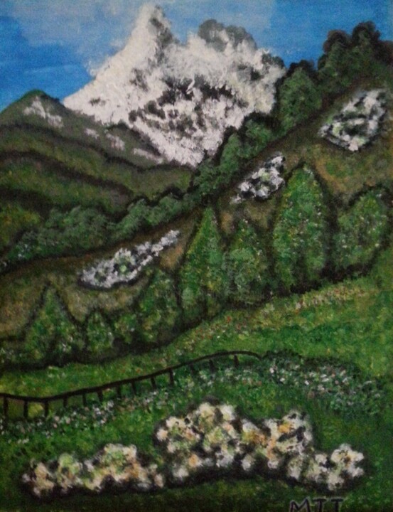 Painting titled "PIRINEOS.jpg" by Mayte Ayuso (Matete), Original Artwork, Acrylic