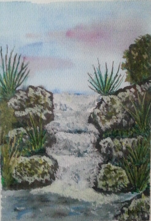 Painting titled "ARROYO." by Mayte Ayuso (Matete), Original Artwork, Watercolor