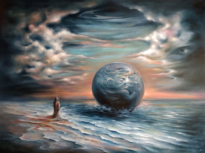 Painting titled ""Another Land" Друг…" by Igor Mazaletskiy, Original Artwork, Oil