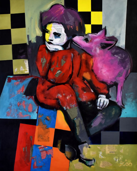 "away in the distance" başlıklı Tablo Maz_arte tarafından, Orijinal sanat, Akrilik