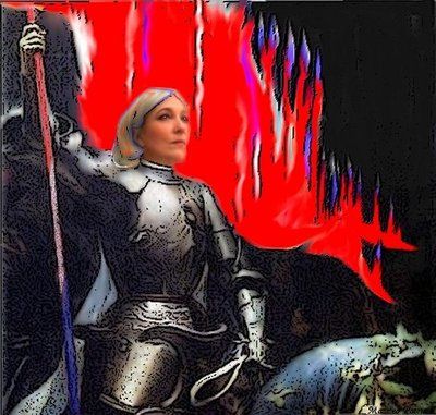 Digitale Kunst getiteld "Marine Le Pen repre…" door Patricia Mazzeo, Origineel Kunstwerk, 2D Digital Work