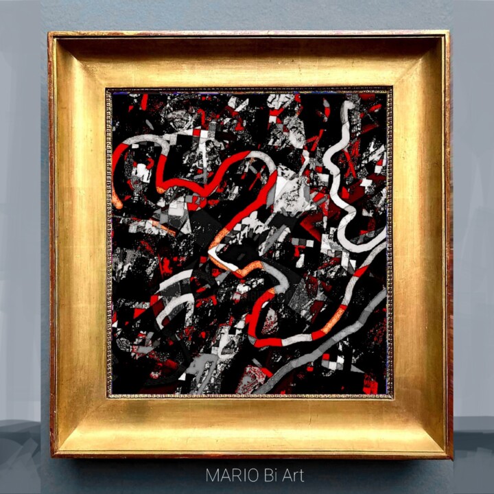 Arte digitale intitolato "Red mouse" da Mario Bi, Opera d'arte originale, Lavoro digitale 2D