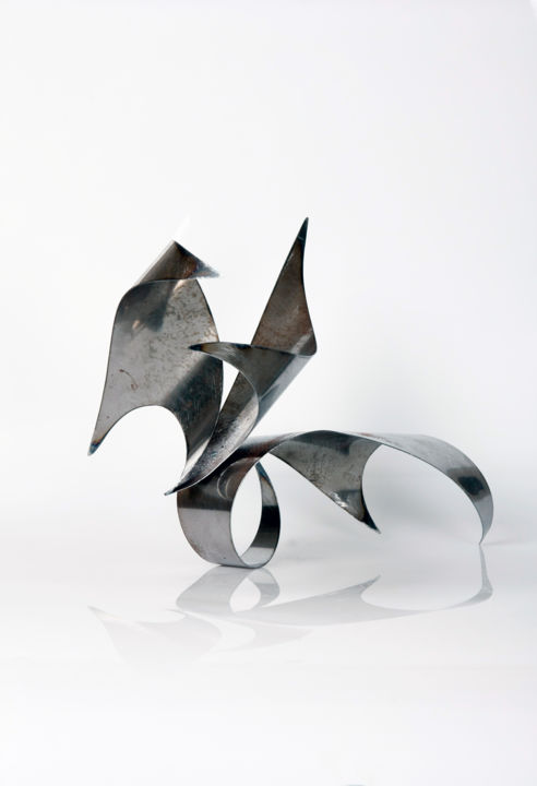 Sculptuur getiteld "Adsız" door M Berrin Kayman, Origineel Kunstwerk, Metalen