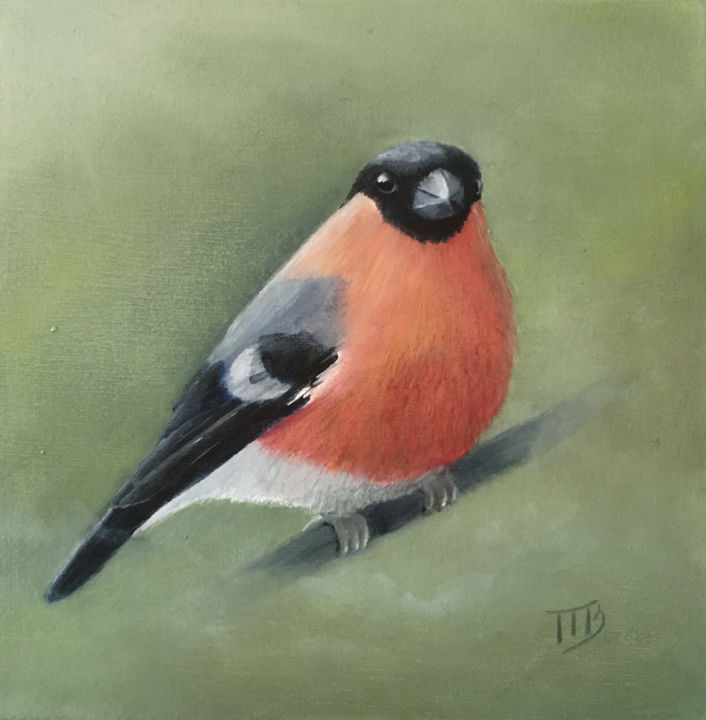 Pittura intitolato "La fin d'hiver du B…" da Magali Gauthier (M B), Opera d'arte originale, Olio
