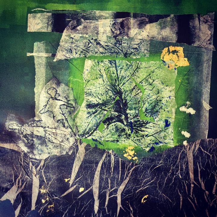 Peinture intitulée "Rêverie" par Brigitte Dumont Munoz, Œuvre d'art originale,