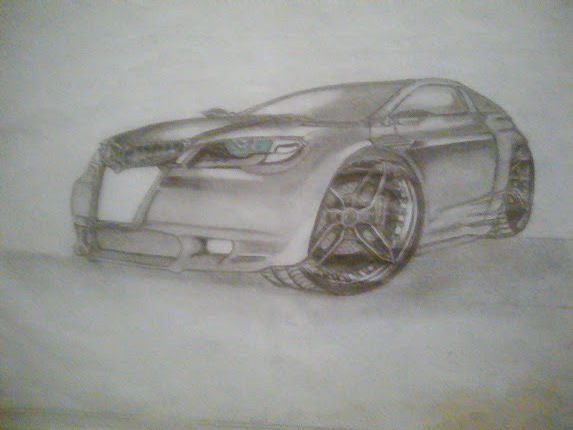 Drawing titled "CONCEPT CAR new gri…" by Mbulelo Mayoyo, Original Artwork, Pencil