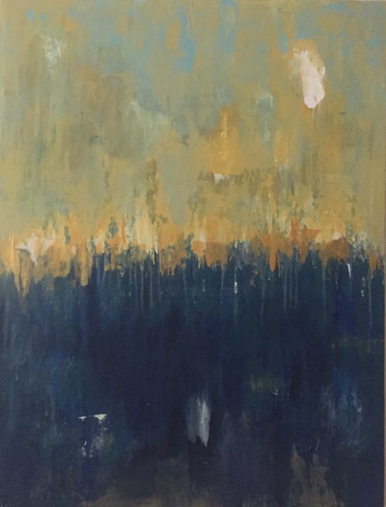 Painting titled "Amanecer II" by Patricia Mc Alister, Original Artwork, Acrylic