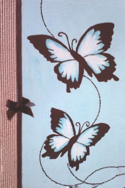 Peinture intitulée "butterflies" par Mcerea, Œuvre d'art originale, Acrylique