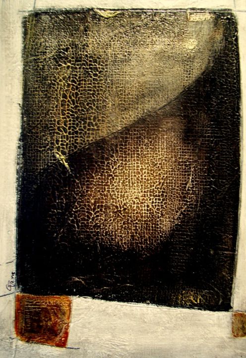 Peinture intitulée "MONOLITHE" par Christine Fric, Œuvre d'art originale, Acrylique