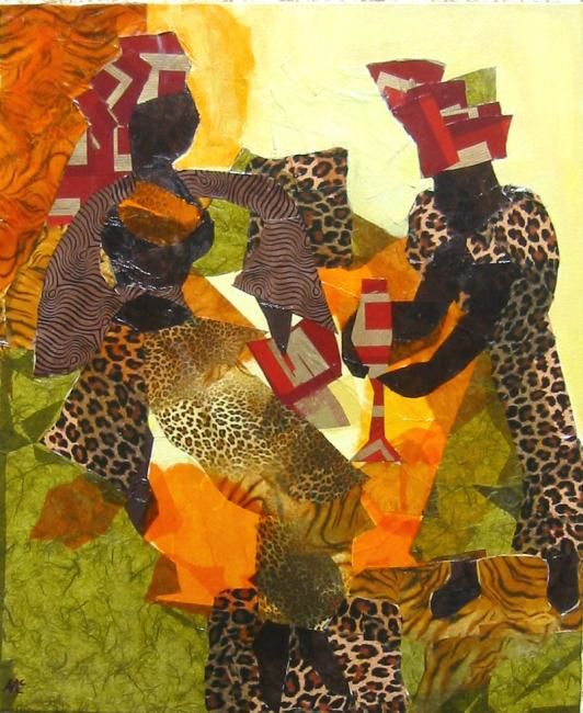 Collages titled "African queen" by Agnes Mclaughlin, Original Artwork