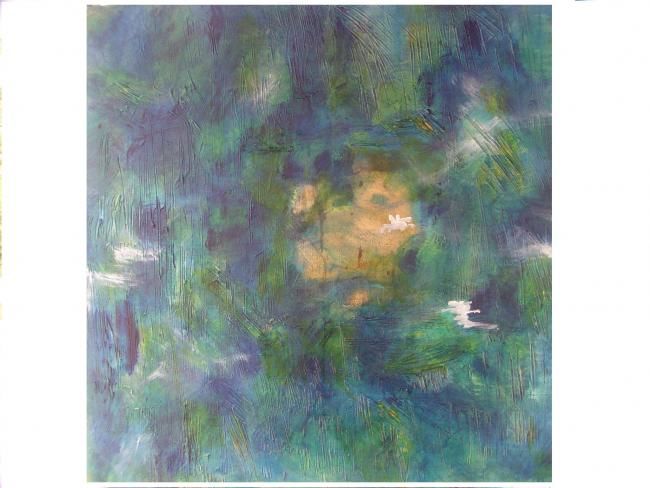 Pintura intitulada "abstract-4" por Marie Claude Mauffrey, Obras de arte originais, Óleo