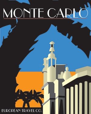 数字艺术 标题为“Monte Carlo Travel…” 由Robert C. Mcmorrow Ii, 原创艺术品