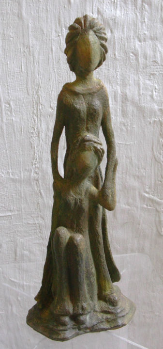 Sculpture titled "les amies" by Marie-Christine Veeran, Original Artwork, Ceramics
