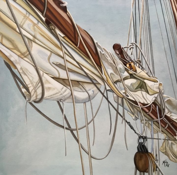 Pintura titulada "passager du vent" por M'Do, Obra de arte original, Acrílico