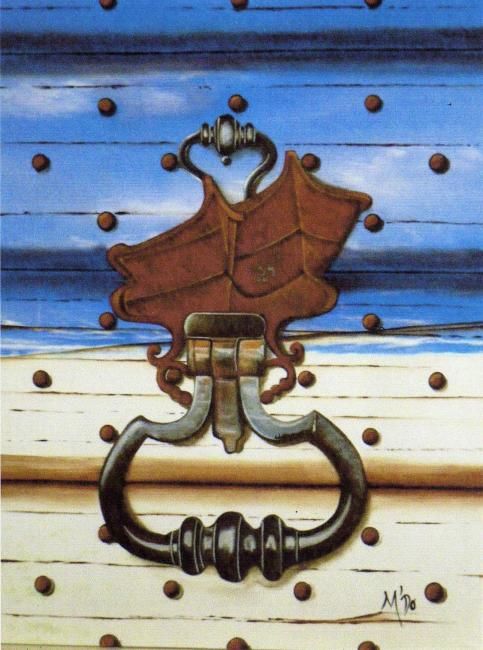 Pintura intitulada "Une porte sur l'Océ…" por M'Do, Obras de arte originais