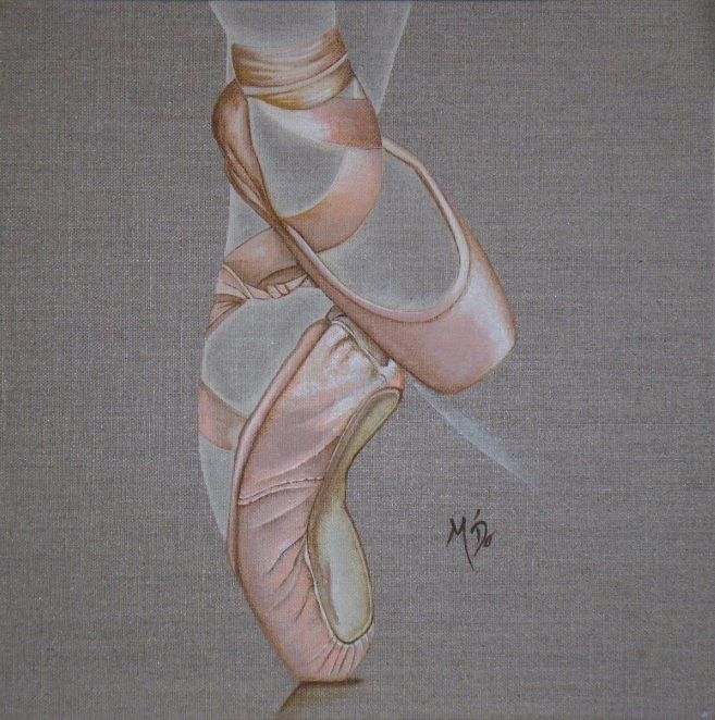 Painting titled "pointes-vi.jpg" by M'Do, Original Artwork, Acrylic