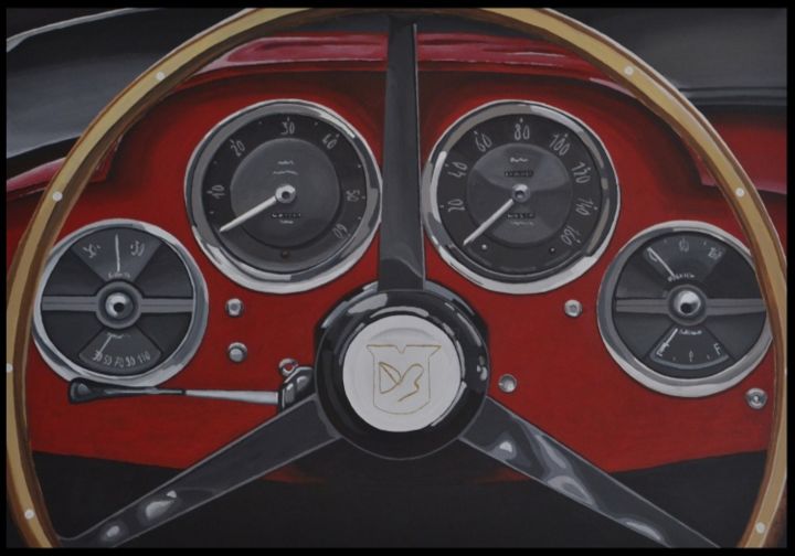 Peinture intitulée "Aston Martin" par Marie-Emérence De Montpellier, Œuvre d'art originale, Autre