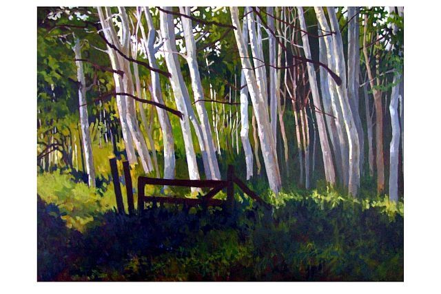Painting titled "Abandoned Pasture" by Mike Dendy, Original Art,