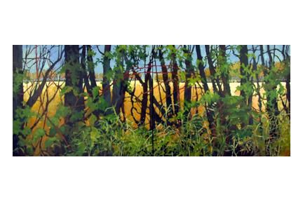 Painting titled "Riverlot 56 #3" by Mike Dendy, Original Art,