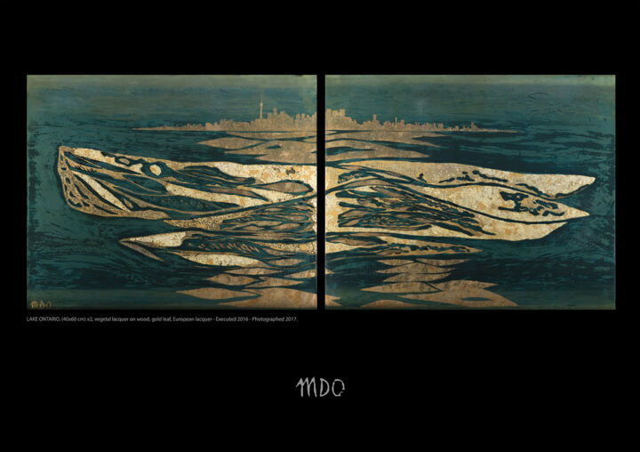 摄影 标题为“Lake Ontario Diptyc…” 由Marie-Dominique Boneu Hyman (MDO), 原创艺术品, 数码摄影
