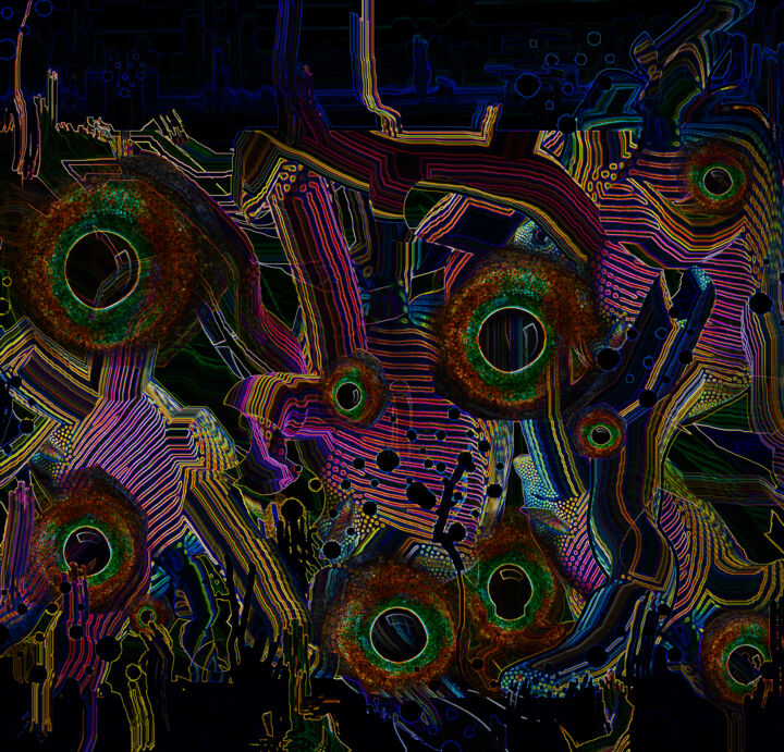 Digital Arts titled "eyes2" by Meflying, Original Artwork, Digital Painting