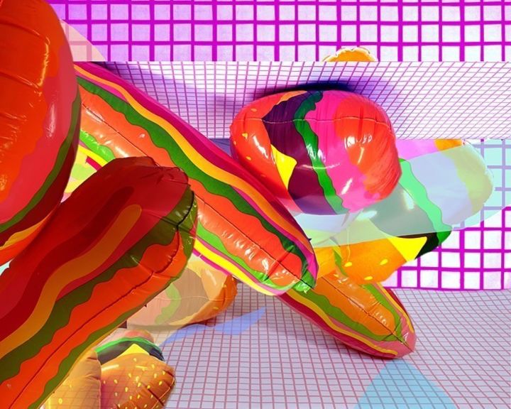 Collages titled "BURGERVERSE" by Megan Stroech, Original Art,