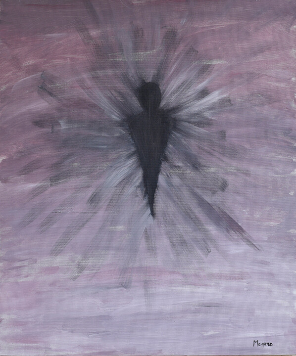 Painting titled "Silhouette" by Megane Flament, Original Artwork, Acrylic