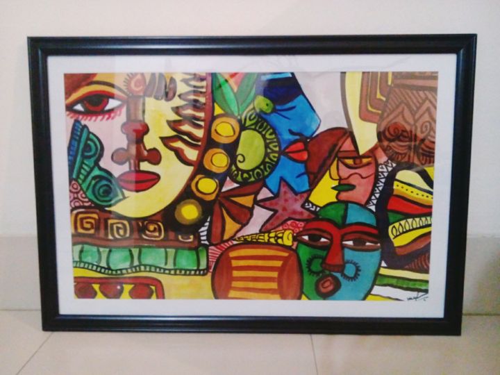 Peinture intitulée "painting-17.jpg" par Megh Bhowmick, Œuvre d'art originale