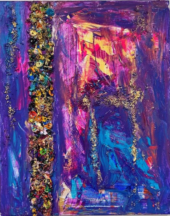 Malerei mit dem Titel "The Colorful Memori…" von Mehdi Fahraji, Original-Kunstwerk, Acryl