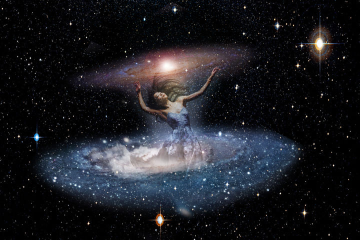 Digital Arts titled "Heavenly Dance" by Mehdi Kavei, Original Art, Photo Montage