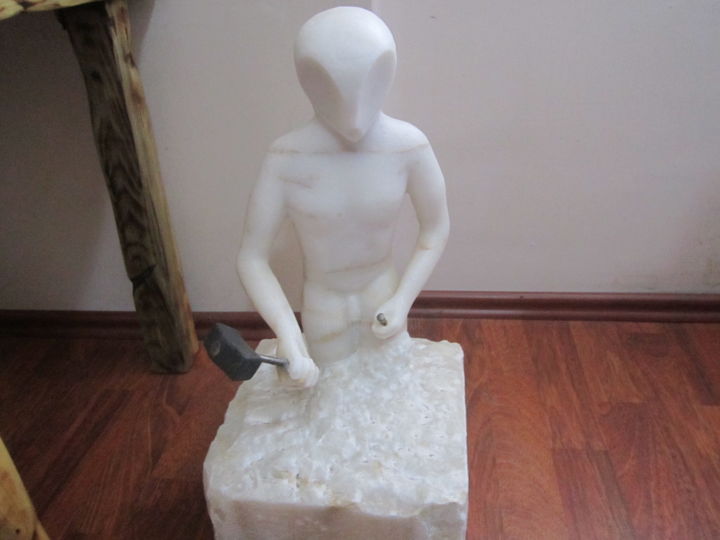 Sculptuur getiteld "013.jpg" door Heykeltraş, Origineel Kunstwerk, Steen