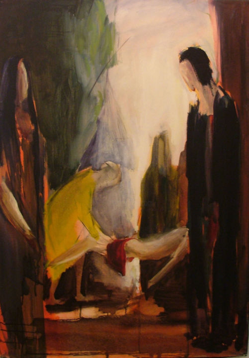 Painting titled "isimsiz" by Ressam, Original Artwork, Acrylic