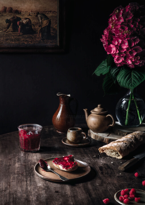 Fotografie getiteld "Le petit déjeuner" door Melancholya, Origineel Kunstwerk, Digitale fotografie