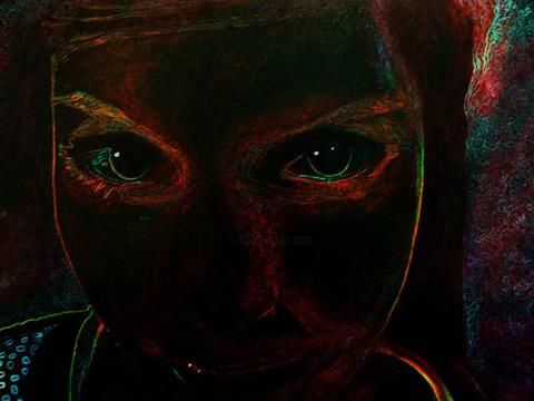Картина под названием "Birth of Idea I" - Melinda Torok, Подлинное произведение искусства, Масло