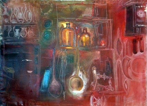 Malerei mit dem Titel "Reflections" von Melinda Torok, Original-Kunstwerk, Öl