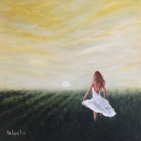 Pintura intitulada "Summer Breeze" por Melissa Hin, Obras de arte originais, Óleo