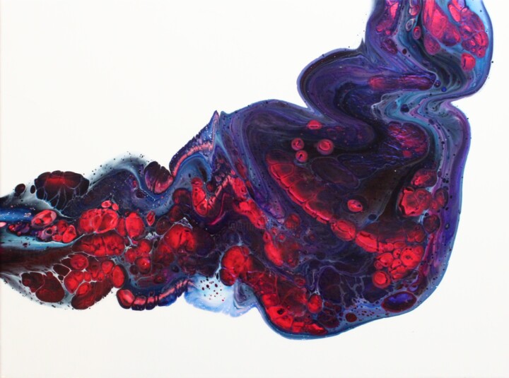Painting titled "Blood Vessel" by Melissa Schaller, Original Artwork, Acrylic