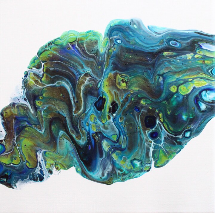 Peinture intitulée "Pisces" par Melissa Schaller, Œuvre d'art originale, Acrylique