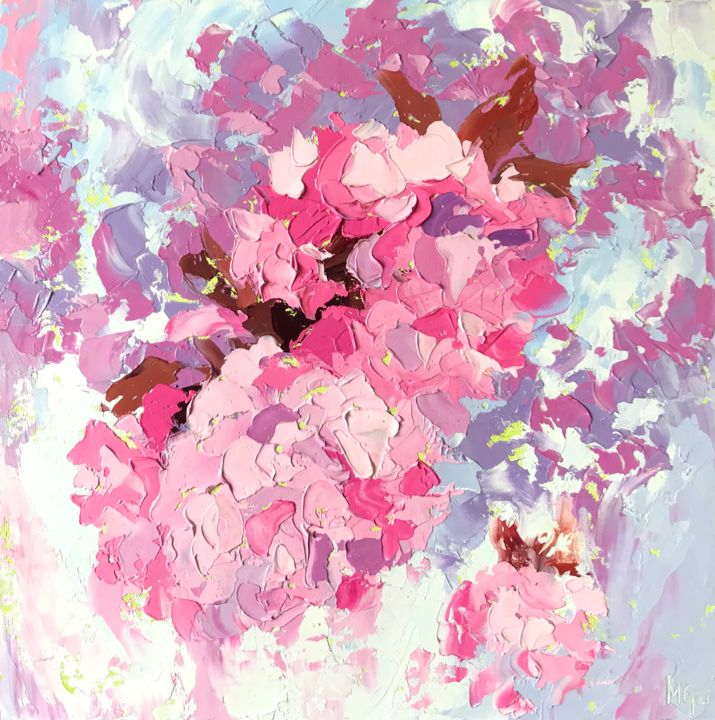 Painting titled "Blossom" by Melissa Gee, Original Artwork, Oil