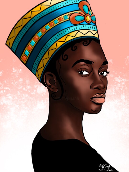Arts numériques intitulée "Brown_Skin_Girl_." par Melle_cha__., Œuvre d'art originale, Peinture numérique