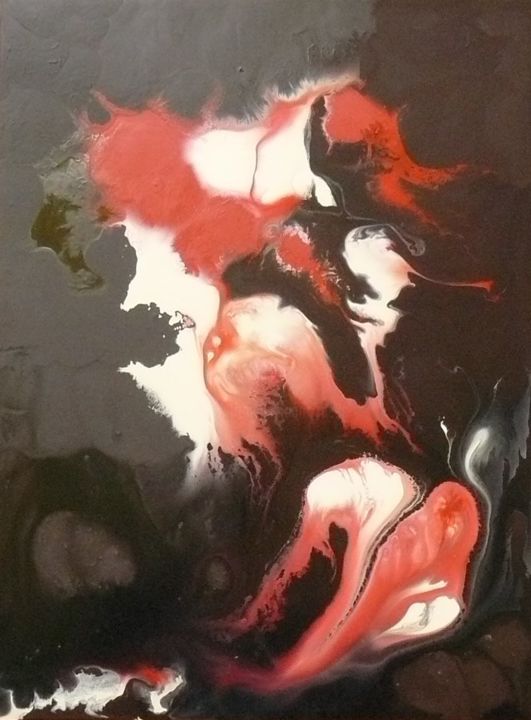 Painting titled "CARMEN" by Melle, Original Artwork, Oil