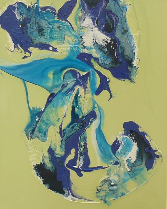 Pittura intitolato "CHAT BOTTE" da Melle, Opera d'arte originale, Olio