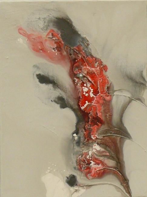 Malerei mit dem Titel "FINESSE" von Melle, Original-Kunstwerk, Öl