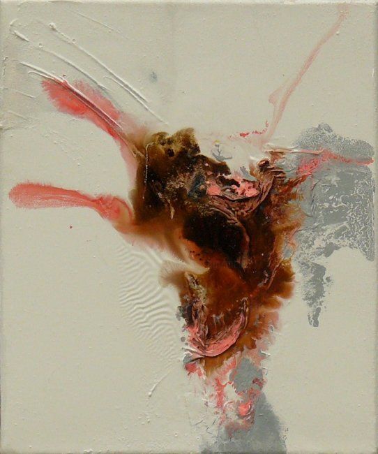 Pittura intitolato "L'ECUREUIL" da Melle, Opera d'arte originale, Olio