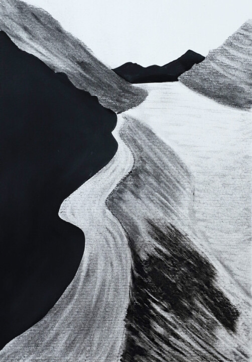 绘画 标题为“Mountain I” 由Teresa Melo, 原创艺术品, 丙烯