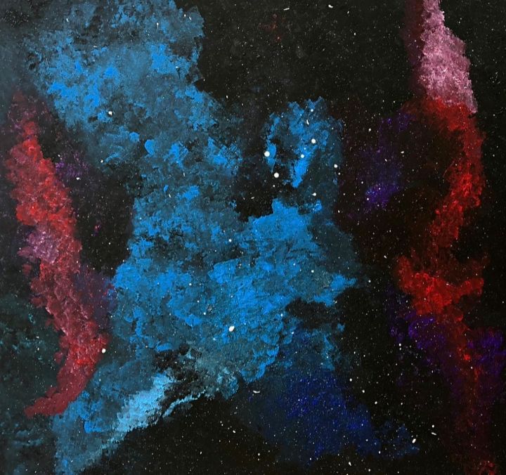Peinture intitulée "Cosmos" par Mélodix, Œuvre d'art originale, Acrylique