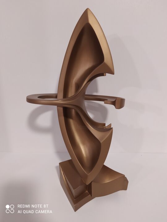 Скульптура под названием "abstract abstract" - Melor Verulidze, Подлинное произведение искусства, Дерево