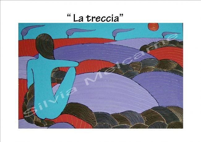 Painting titled ""La treccia"" by Nenarias, Original Artwork