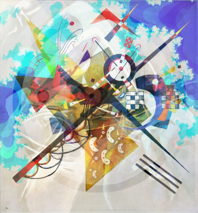 Arts numériques intitulée "Kandinsky in trouble" par Melty, Œuvre d'art originale, Peinture numérique